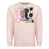 Pale Pink gothic girl and colorful girl best friends with ro Premium Sweatshirt - TumblerDesignByShophia