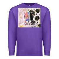 Purple gothic girl and colorful girl best friends with ro Premium Sweatshirt - TumblerDesignByShophia