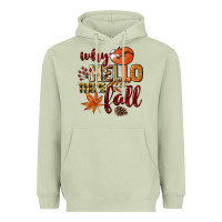 Matcha Why hello there Fall Heavyweight Hoodie - NancyCooperArtShop