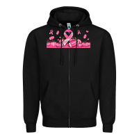Black breast cancer american football Zipper Hoodie - Jasminsmagicworld