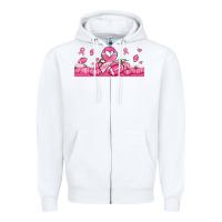 White breast cancer american football Zipper Hoodie - Jasminsmagicworld