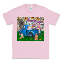 Bubblegum Pink happy easter truck Classic Tee - CowhideDigitalArt