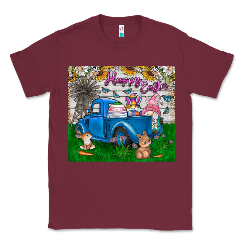 Happy Easter Truck Classic Tee by CowhideDigitalArt | Teevron