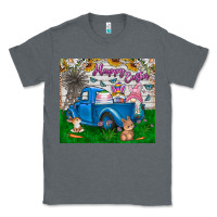 Charcoal Heather happy easter truck Classic Tee - CowhideDigitalArt