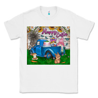 White happy easter truck Classic Tee - CowhideDigitalArt