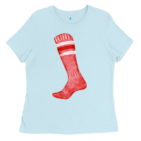 Baby Blue red sock fa element Ladies Tee - FaDigitalArtStudio