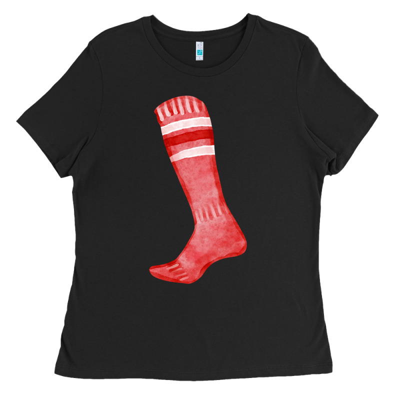 Red Sock Fa Element Ladies Tee by FaDigitalArtStudio | Teevron
