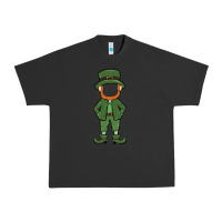 Pigment Black leprechaun boy faceless Urban Heavy Tee - MaliasSmallBusiness