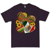 Mexico Heart And Sunflower Premium Tee | Teevron