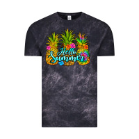 Cloud Black hello summer pineapple Vintage Tee - Jasminsmagicworld
