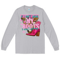 Moon Dust if i cant wear my boots i aint going Long Sleeve Tee - NancyCooperArtShop