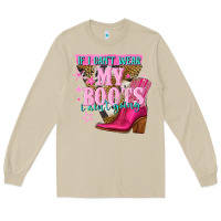 Mushroom if i cant wear my boots i aint going Long Sleeve Tee - NancyCooperArtShop