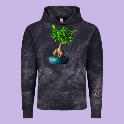 Ficus Ginsenge Vintage Hoodie Designed By Lillyallendesigns