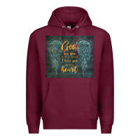 Burgundy i have you in my heart Premium Hoodie - TumblerDesignByShophia