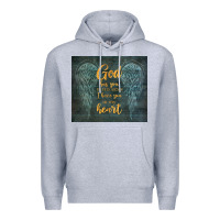 Heather Grey i have you in my heart Premium Hoodie - TumblerDesignByShophia