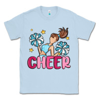Dusty Blue cheer Classic Tee - MaliasSmallBusiness
