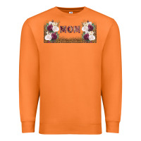 Carrot mom burgundy flowers with leopard Premium Sweatshirt - TumblerDesignByShophia