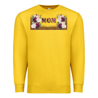 Lemon mom burgundy flowers with leopard Premium Sweatshirt - TumblerDesignByShophia