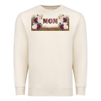 Sandshell mom burgundy flowers with leopard Premium Sweatshirt - TumblerDesignByShophia