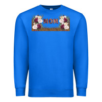 True Royal mom burgundy flowers with leopard Premium Sweatshirt - TumblerDesignByShophia
