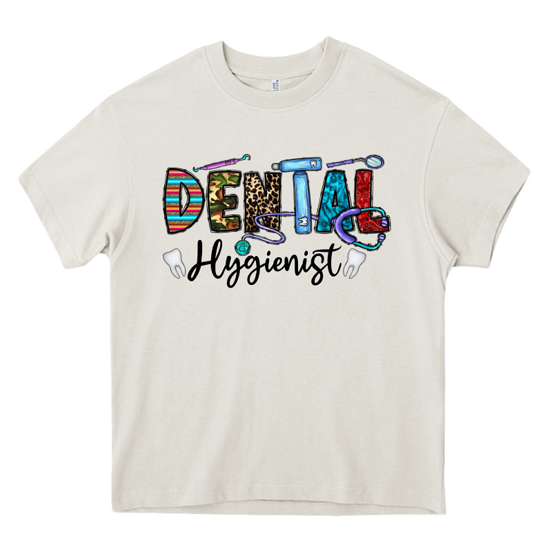 Dental Hygienist Heavy Core Tee by CowhideDigitalArt | Teevron