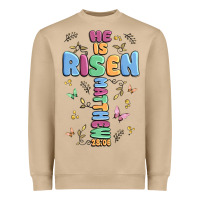 Mushroom he is risen cross Heavyweight Sweatshirt - MaliasSmallBusiness
