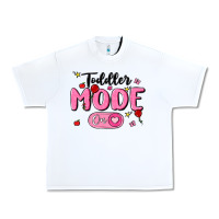 White toddler mode on Urban Heavy Tee - MaliasSmallBusiness