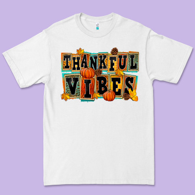Thankful Vibes Premium Tee Designed By Fadigitalartstudio