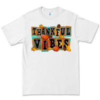 White thankful vibes Premium Tee - FaDigitalArtStudio