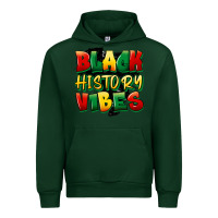 Forest Green black history vibes Urban Hoodie - FaDigitalArtStudio