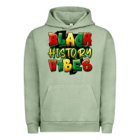 Pigment Oil Green black history vibes Urban Hoodie - FaDigitalArtStudio