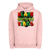 Pigment Salmon black history vibes Urban Hoodie - FaDigitalArtStudio
