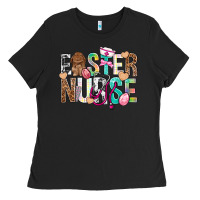 Black Easter Nurse Easter Day Ladies Tee - Neo Western