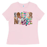 Bubblegum Pink Easter Nurse Easter Day Ladies Tee - Neo Western