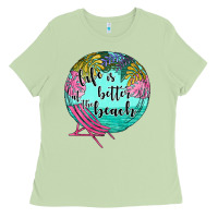 Matcha life is better at the beach Ladies Tee - JahusDesignShop