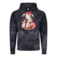 Cloud Black valentines day lamb Vintage Hoodie - Jasminsmagicworld