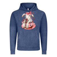 Vintage Denim valentines day lamb Vintage Hoodie - Jasminsmagicworld