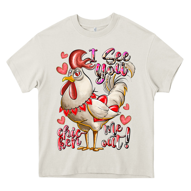 I See You Chicken Me Out Heavy Core Tee by RacoonDesign | Teevron