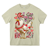 Mossy i see you chicken me out Heavy Core Tee - RacoonDesign