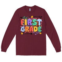 Burgundy first grade Long Sleeve Tee - MaliasSmallBusiness