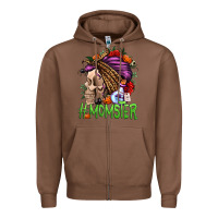 Chestnut momster halloween momlife Zipper Hoodie - Jasminsmagicworld