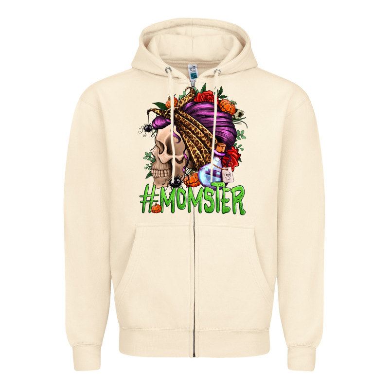 Momster Halloween Momlife Zipper Hoodie by Jasminsmagicworld | Teevron