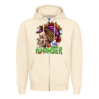 Sandshell momster halloween momlife Zipper Hoodie - Jasminsmagicworld