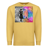 Antique Gold gothic girl and colorful girl best friends Premium Sweatshirt - TumblerDesignByShophia
