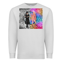Dove Grey gothic girl and colorful girl best friends Premium Sweatshirt - TumblerDesignByShophia