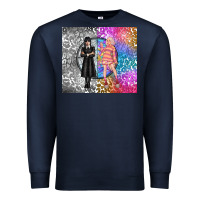 Navy gothic girl and colorful girl best friends Premium Sweatshirt - TumblerDesignByShophia