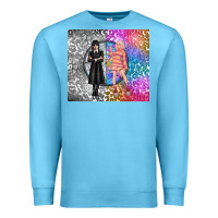Ocean Blue gothic girl and colorful girl best friends Premium Sweatshirt - TumblerDesignByShophia