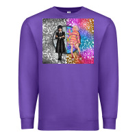 Purple gothic girl and colorful girl best friends Premium Sweatshirt - TumblerDesignByShophia