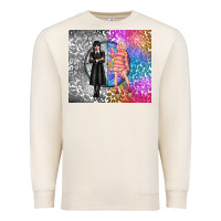 Sandshell gothic girl and colorful girl best friends Premium Sweatshirt - TumblerDesignByShophia