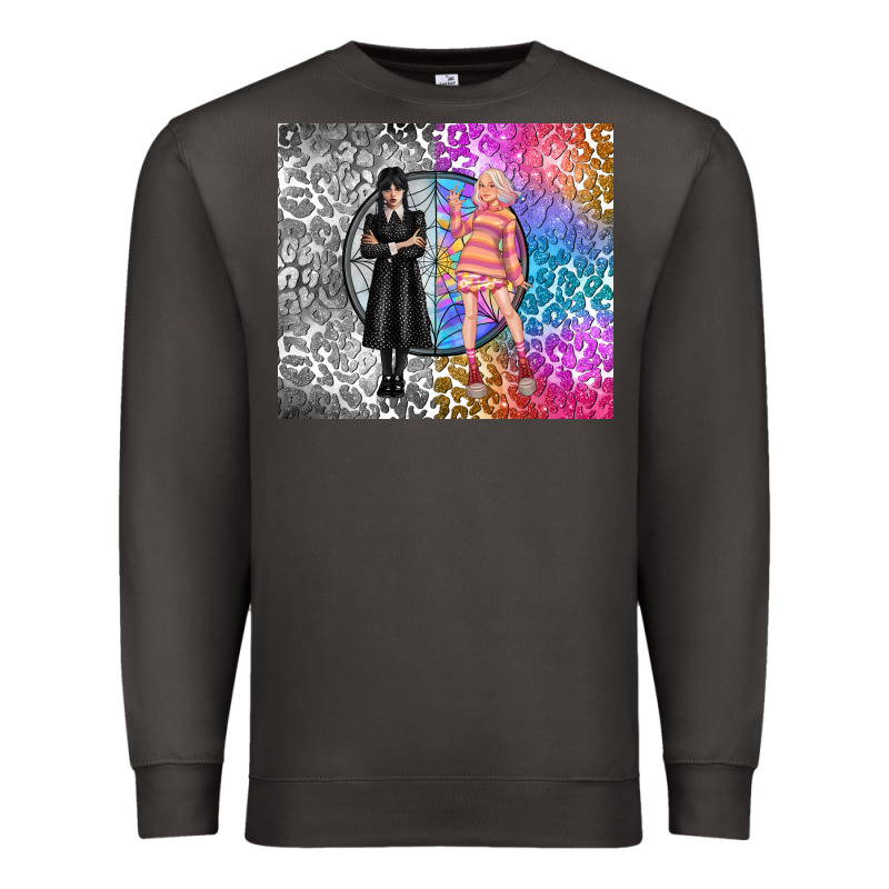 Gothic Girl And Colorful Girl Best Friends Premium Sweatshirt by TumblerDesignByShophia | Teevron